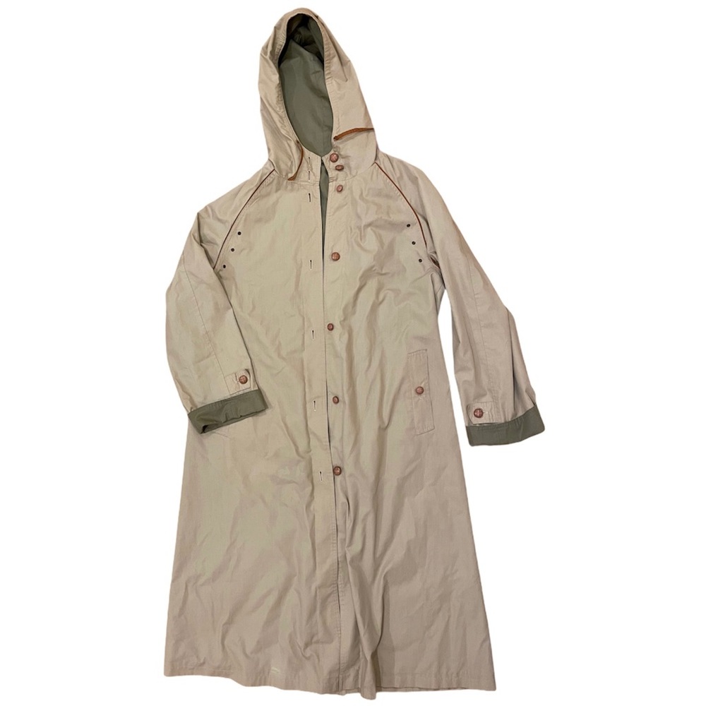 Hooded trench coat